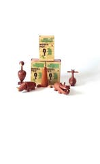 Senshukai Royal pet Vintage Wooden Animals - Pop