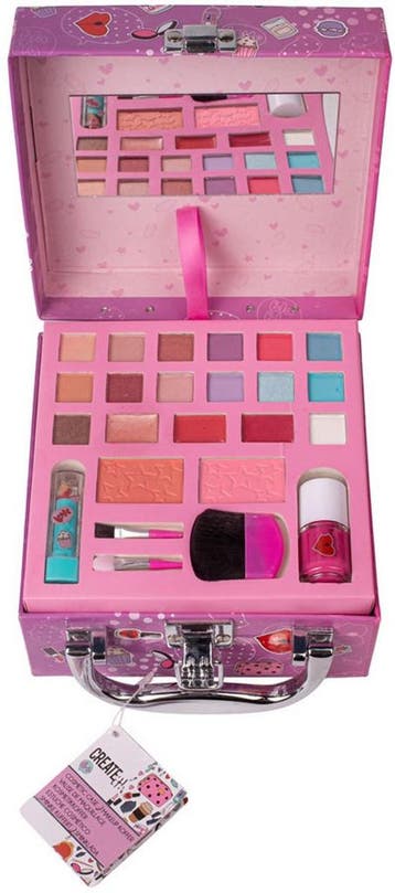 Create it! Make-up Koffertje Paars, Ophalen of Verzenden, Zo goed als nieuw