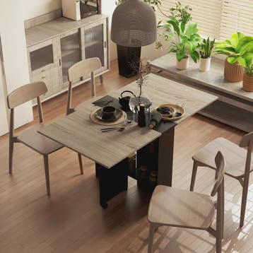 Homcom Multifunctionele Klaptafel met Uitklapbare Bladen - 1, Verzenden, Nieuw