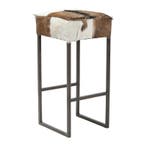 *WOONWINKEL* Kare Design Country Life Barkruk Met Geitenleer, Huis en Inrichting, Barkrukken, Verzenden, Nieuw, Leer