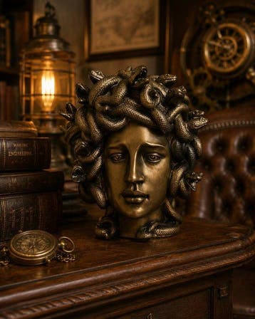 sculptuur, Medusa – Indrukwekkende Mythologische Sculptuur