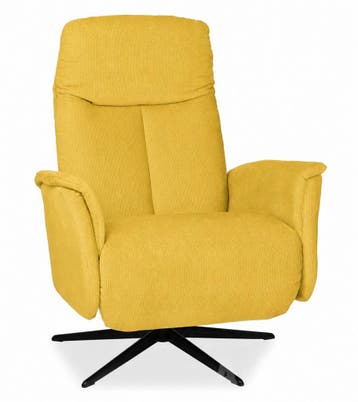 Relaxfauteuil Hekendorp - relaxfauteuils - Geel, Nieuw, Stof