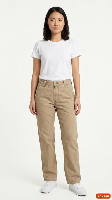 Carhartt Jeans Dames maat WW33 / L26 Beige Vintage, Ophalen of Verzenden, Nieuw