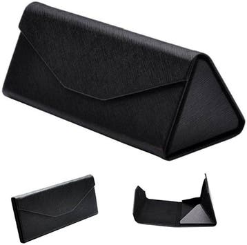 Fako Bijoux - Brillenkoker - Opvouwbaar - 16x7x6.5cm - Zwart, Verzenden, Nieuw