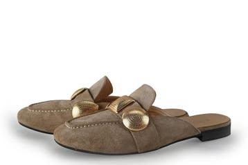 Babouche Muiltjes in maat 37 Beige, Verzenden, Beige, Overige typen, Zo goed als nieuw