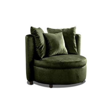 Fauteuil Lellens - fauteuils - Groen, Nieuw, Stof