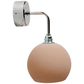 Ebb & Flow Wandlamp Rowan (silver, Latte), Ophalen of Verzenden, Gebruikt, Glas