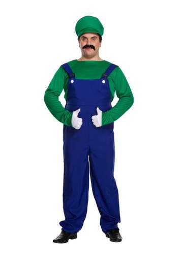 Luigi kostuum XL, Verzenden, Nieuw, Feestartikel