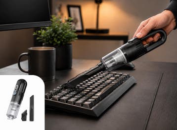 Nexxt Mini Vacuum Cleaner - Kruimelzuiger - draadloos - 70 W, Verzenden, Nieuw