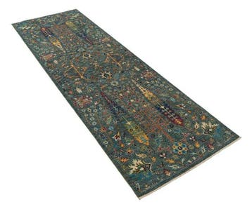 Designer tapijt - Lebensbaum - Meesterwerk - Loper - 249 cm, Nieuw