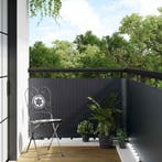 vidaXL Balkon Scherm Donkergrijs 300 x 80 cm poly rattan, Verzenden, Nieuw, Kunststof
