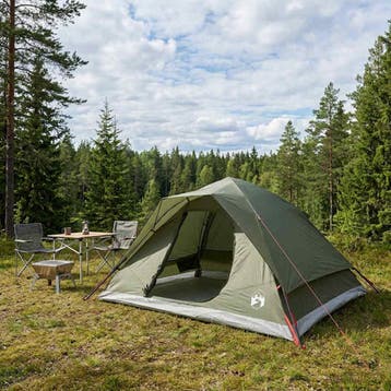 vidaXL Directe Tent Olijfgroen 305 x 215 x 140 cm Polyester, Verzenden, Nieuw, Tot en met 2