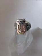 Zilver - Ring - Art Deco zegelmonogram, Antiek en Kunst