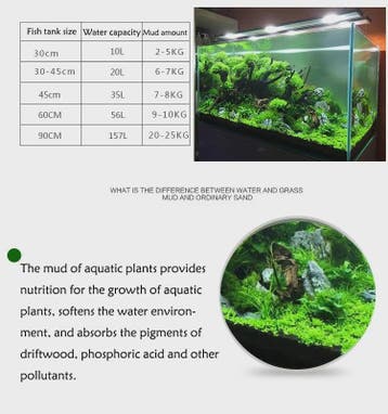 Aquarium Bodemgrond - Voedzame Zwarte Modder voor Waterplant, Dieren en Toebehoren, Vissen | Aquaria en Toebehoren, Verzenden
