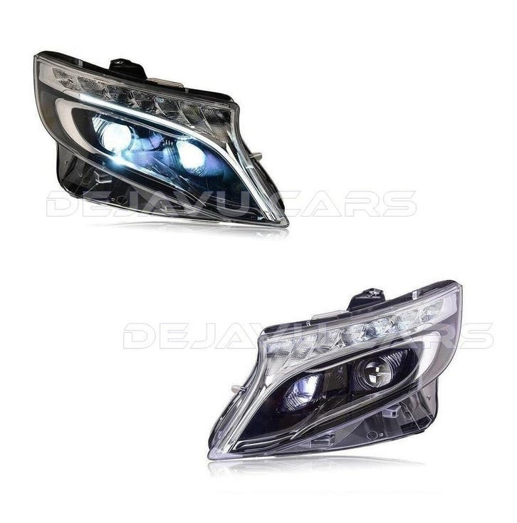 Volledig LED Koplampen voor Mercedes V Klasse W447 / Vito, Auto diversen, Tuning en Styling, Ophalen of Verzenden