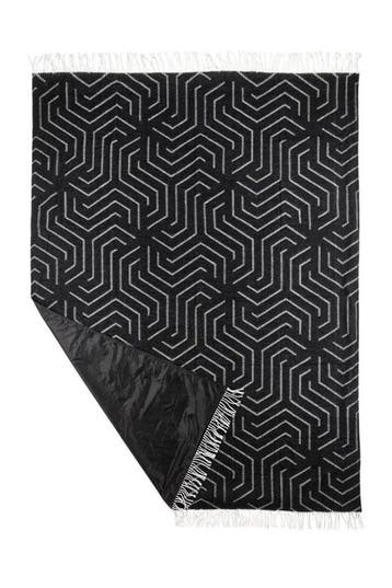 REBEL OUTDOOR Picknickkleed Zwart/Wit (Patio mat), Ophalen of Verzenden, Nieuw