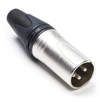 XLR connector | M | Neutrik | 3-pin (Metaal, Trekontlasting), Verzenden, Nieuw