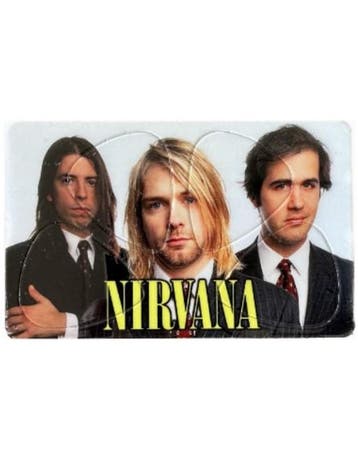 Nirvana - Pikcard met 4 plectrums, Verzamelen, Muziek, Artiesten en Beroemdheden, Ophalen of Verzenden, Nieuw, Gebruiksvoorwerp
