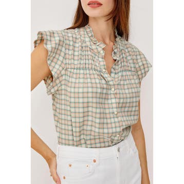 Rails • geruite top Ruthie • M, Maat 38/40 (M), Verzenden, Nieuw, Rails