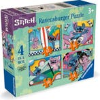 Disney - Stitch 4-in 1 Puzzel (12, 16, 20, 24 stukjes) |, Verzenden, Nieuw