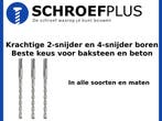 SDS boren 2 en 4-snijders betonboren sterk, Verzenden, Nieuw
