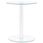 vidaXL Salontafel 40 cm gehard glas transparant, Verzenden, Nieuw, Glas, 50 tot 75 cm