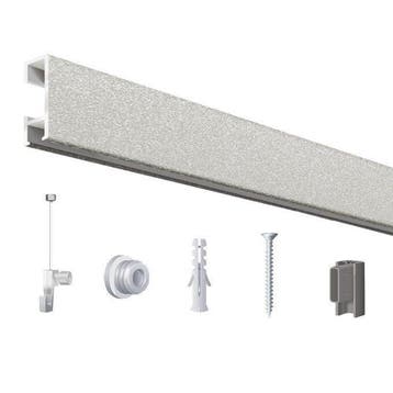 Click Rail / Schilderij Ophangsysteem - Mat Zilver - Com...