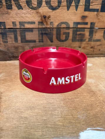 Vintage Amstel Bier reclameasbakken kunststof - P102, Ophalen of Verzenden, Nieuw