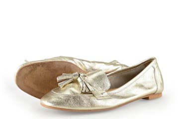 Ctwlk Ballerinas in maat 38 Goud, Kleding | Dames, Schoenen, Overige kleuren, Verzenden, Ballerina's, Zo goed als nieuw