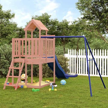 vidaXL Speelhuis massief douglashout, Kinderen en Baby's, Verzenden, Nieuw