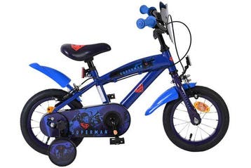 Superman Kinderfiets - Jongens - 12 inch - Blauw - Twee, Verzenden, Nieuw