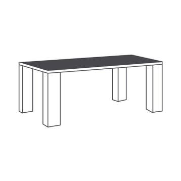 Eettafel-L Tegelen - eettafel, Nieuw, Overige vormen, Overige materialen