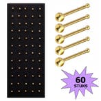 Fako Bijoux - Neuspiercing - Stud - Staafje RVS - Staal -, Sieraden, Tassen en Uiterlijk, Piercings, Verzenden, Nieuw