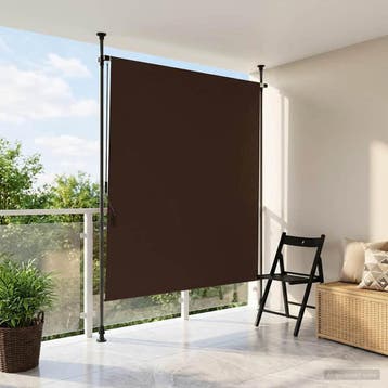 vidaXL Buiten Rolgordijn Bruin 100 x 270 cm, Verzenden, Nieuw