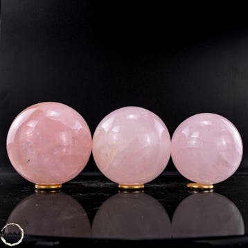 Rozenkwartsbollen-set – tijdloze elegantie in zachtroze