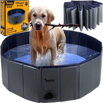 Hondenzwembad Opvouwbaar 100 x 30 cm – Antislip Hondenbad –, Ophalen of Verzenden, Nieuw