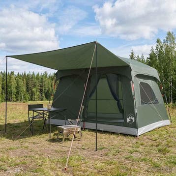 vidaXL Gezinstent 8-persoons Legergroen Polyester, Verzenden, Nieuw, Tot en met 2