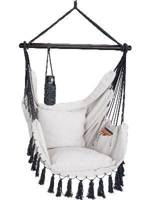 Hangstoel Indoor Outdoor Crème 170x100x150cm (Stoelen), Verzenden, Nieuw
