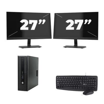 HP ProDesk 600 G2  -   i5-6e  - 8GB  - 256GB  + 2x 27 inch, Computers en Software, Verzenden, Refurbished, HP, SSD