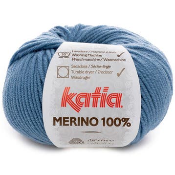Katia Concept Merino 100% - 58 jeansblauw - Wol Garen, Ophalen of Verzenden, Nieuw