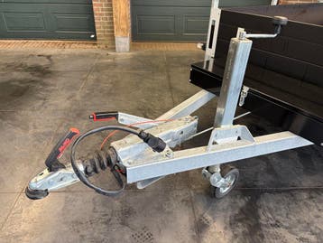 Anssems aluminium aanhanger geremd 251x130cm, Nieuw