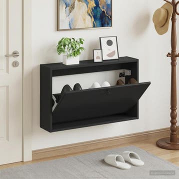 vidaXL Wandgemonteerde Schoenkast BREDA 71 x 17 x 43 cm, Verzenden, Nieuw