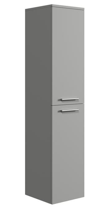Badkamerkast Saturnus 35 x 35 x 130 cm - Mat Grijs, Verzenden, Nieuw, (Half)hoge kast
