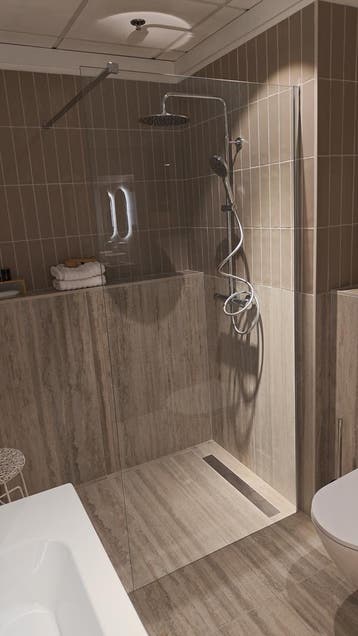 Inloopdouche 100cm chroom / helder glas 0016-59, Ophalen, Nieuw, Glas, Douche