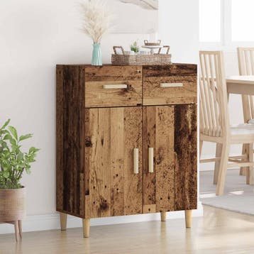 vidaXL Dressoir Oud hout 34 x 69.5 x 89 cm Bewerkt hout, Verzenden, Nieuw, Overige houtsoorten, Minder dan 50 cm