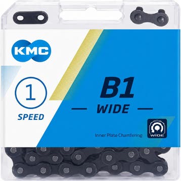 KMC Single speed fietsketting - zwart - anti-roest - 112..., Ophalen of Verzenden, Nieuw, Derailleur of Ketting