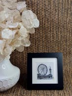 Etsjes Den Haag 10x10 cm, incl lijst. Keuze uit 7 hotspots, Minder dan 50 cm, Oorspronkelijke maker, Verzenden, Nieuw