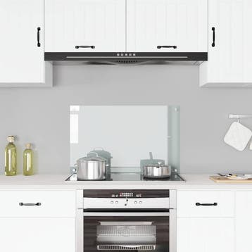 vidaXL Spatscherm keuken 80x50 cm gehard glas transparant, Verzenden, Nieuw