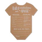 Baby voorspellings- en advies invulkaarten Babyromper 10 stu, Verzenden, Nieuw, Versiering, Geboorte of Huwelijk