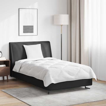 vidaXL Dekbed met kussen 2 st Wit Microvezel, Verzenden, Nieuw, Wit